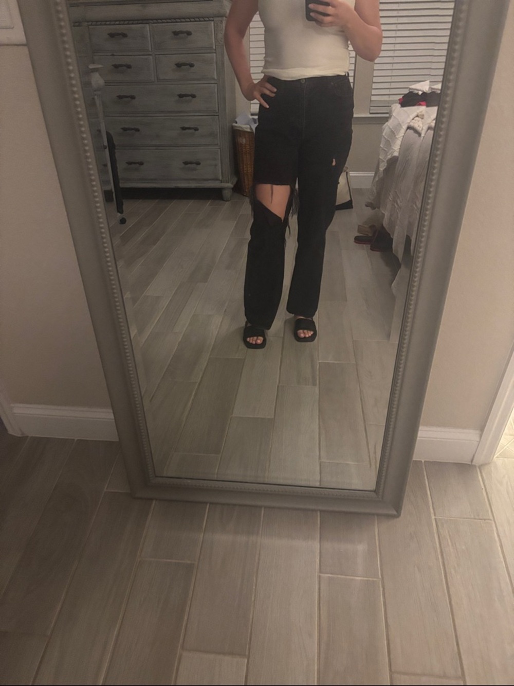 Abercrombie & Fitch Black Washed High-Rise Jeans